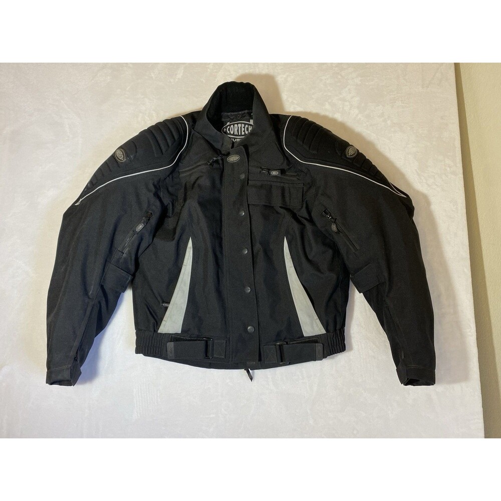 Womens Cortech Fusion By Tourmaster Motorcycle Jacket Size S 8-10 Armored